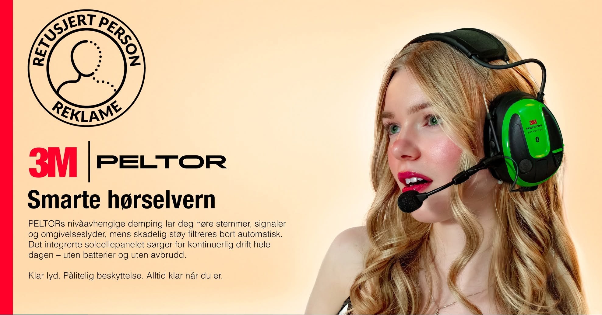 Produktfoto med 3M Peltor hørselvern